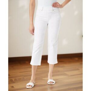 Gloria Vanderbilt Womens Shape Effect Capri Jeans Vintage White Size 4 Defected
